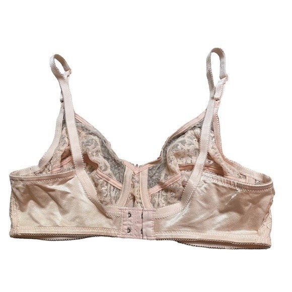 Wacoal 36C Mesh‎ Lace Underwire Bra Blush Pink Romantic Lingerie - Picture 5 of 7